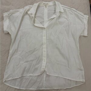 Anthropologie White Button Down Shirt